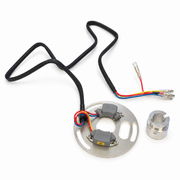 Honda CB500K CB550 CB750 SOHC electronic ignition kit showing pickup modules and wire terminals