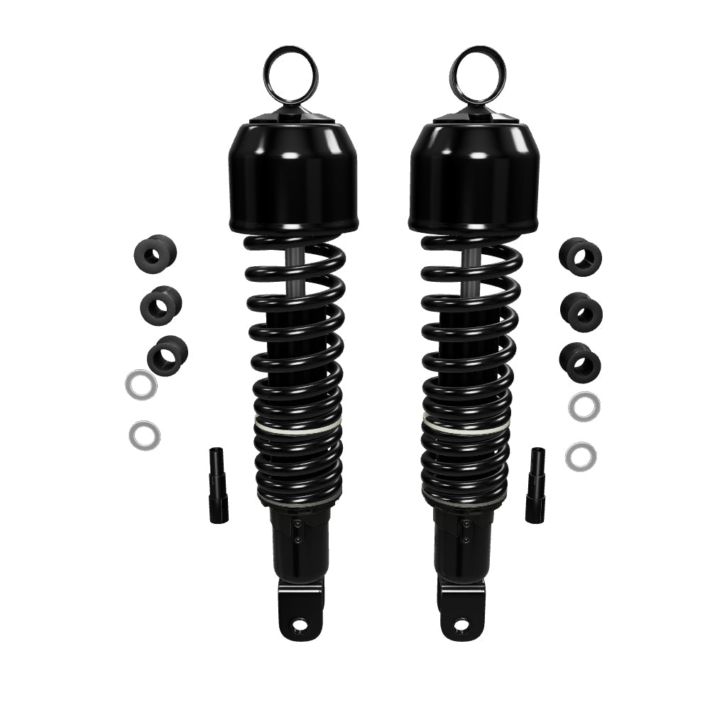 Universal All Black Shock Absorber Set - 335mm Eye to Clevis