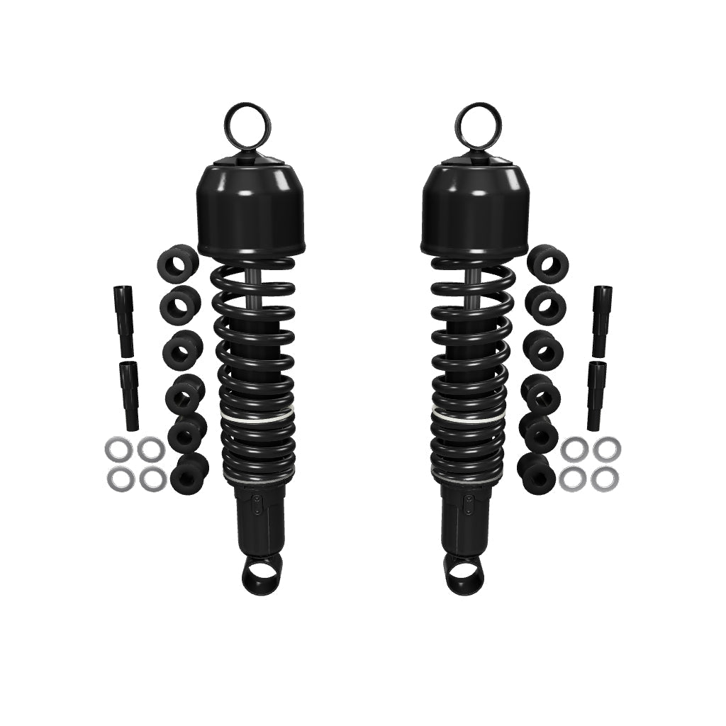 Universal All Black Shock Absorber Set - 325mm Eye to Eye