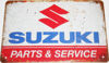 Honda XR100 Suzuki Logo - Tin Sign