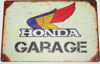 Honda XL250 Honda Garage - Tin Sign