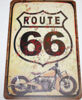 Honda XR100 Route 66 (Painted Style) - Tin Sign