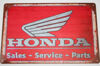Suzuki GSXR750 Honda Logo (Red Background) - Tin Sign